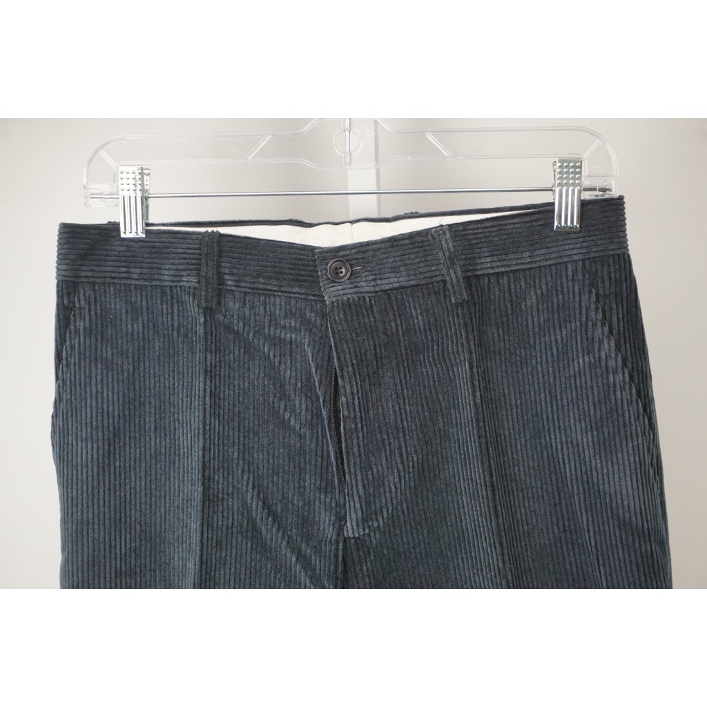 Salvatore Ferragamo Blue Corduroy 100 Cotton Pants Sz 46 Brand New